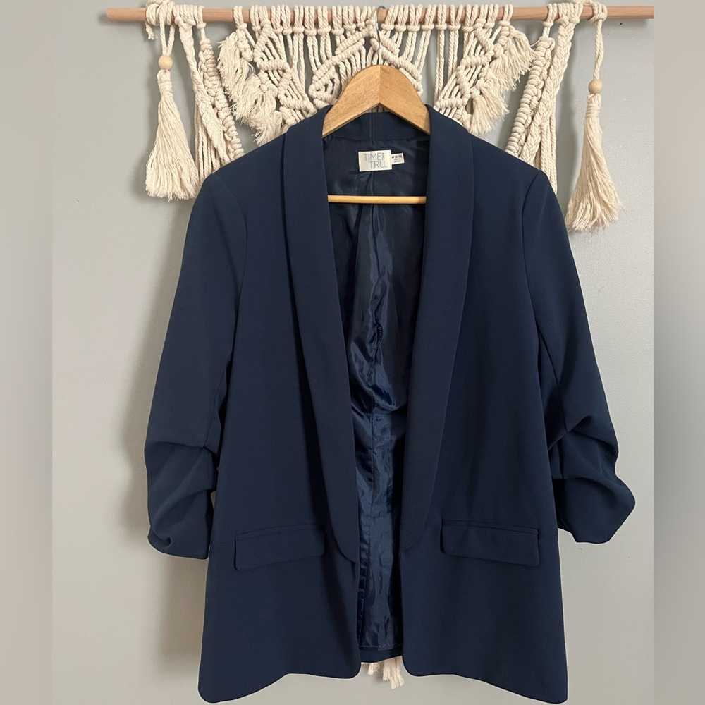 •GUC• Time & Tru Navy Blazer M 8/10